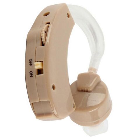 Lot de 2 amplificateurs auditifs - Conception ergonomique contour d'oreille avec réglage individuel pour les personnes ayant une déficience auditive (1/5)