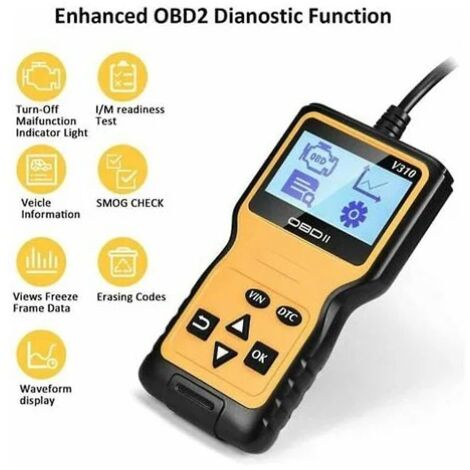 Outil de diagnostic automobile : lecteur et effaceur de codes d'erreur moteur (1/4)