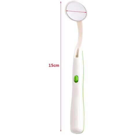 Miroir dentaire avec lumière LED pour l'inspection buccale et les soins dentaires (1/4)