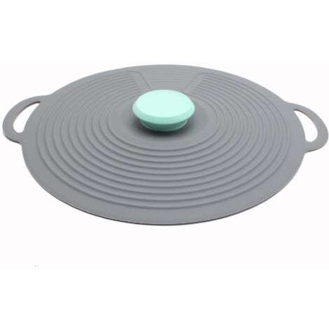 Couvercle hermétique en silicone de 23 cm pour la conservation et la cuisson des aliments - Sans BPA - Compatible four, micro-ondes, congélateur, plaque de cuisson et lave-vaisselle (1/3)
