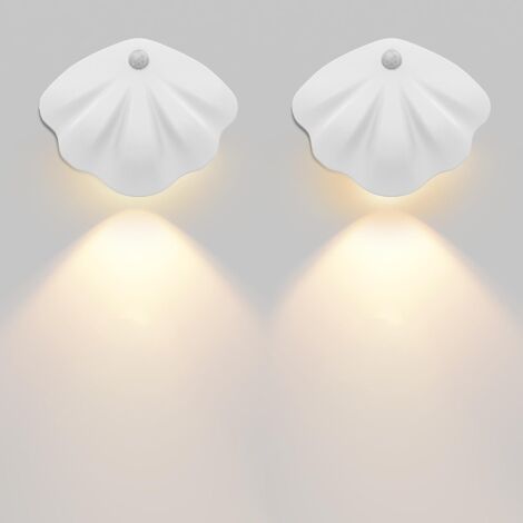 Applique murale LED sans fil rechargeable avec détecteur de mouvement (2 pièces) (1/5)