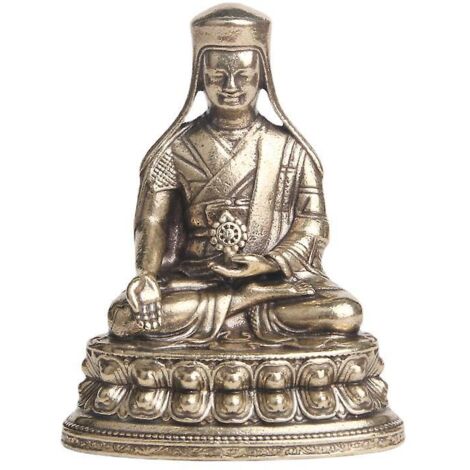 Statues de Bouddha en laiton tibétain représentant les cinq ancêtres du Bouddha Sakya - Ornements, Basi Barozhe Gyaltsen, Statues de culte, Bronze ancien de Wenwan (1/5)