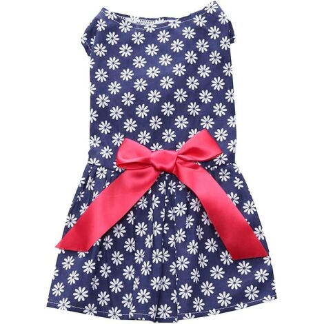 Jupe élégante à tournesols, gilet pour chien, chemise d'été taille L (1/5)
