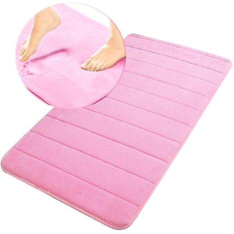 Tapis de bain en mousse à mémoire de forme 20 cm, antidérapant, absorbant et doux, en velours, super absorbant, épais et antidérapant. (1/5)