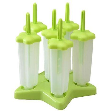 Kit de 12 moules à glace réutilisables à faire soi-même, comprenant 6 moules à glace, 3 sucettes glacées en silicone, un pinceau en silicone et un entonnoir - Sans BPA, idéal pour les enfants et les a (1/5)