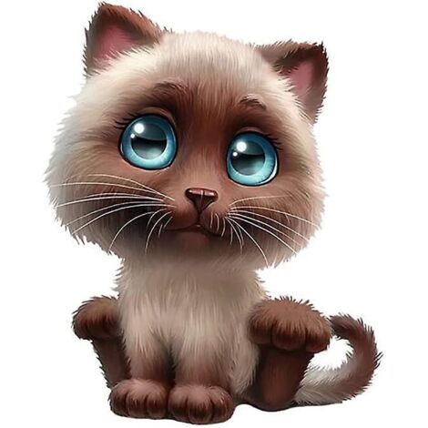 Lot de 2 autocollants 3D pour voiture : chat et chien de dessin animé (1/5)