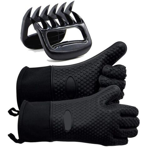 Ensemble de râpe à viande Bear Claw et de gants de barbecue en silicone isolant thermique (1/5)