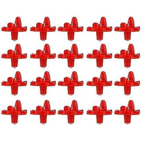 Lot de 20 tétines pour abreuvoirs automatiques à eau de source pour poules (1/5)