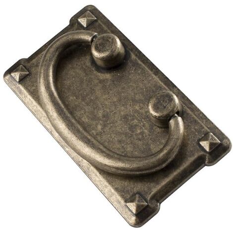 Ensemble de 2 poignées de tiroir anciennes vintage pour la décoration de portes d'armoires (1/4)