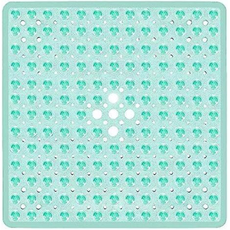 Tapis de bain vert antidérapant avec ventouses de qualité et design moderne (1/5)