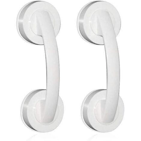 Lot de 2 poignées de porte antidérapantes à ventouse pour salle de bain et salle de douche (1/5)