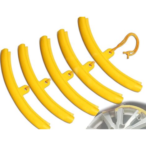 Lot de 5 protections de jantes de moto de 15 cm pour surfaces de montage courantes (5 pièces) (1/5)