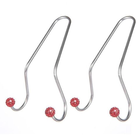 Lot de 2 crochets pour appuie-tête de voiture, sac de rangement rouge brillant pour siège arrière de véhicule, crochets de rangement robustes pour SUV et camions (1/5)