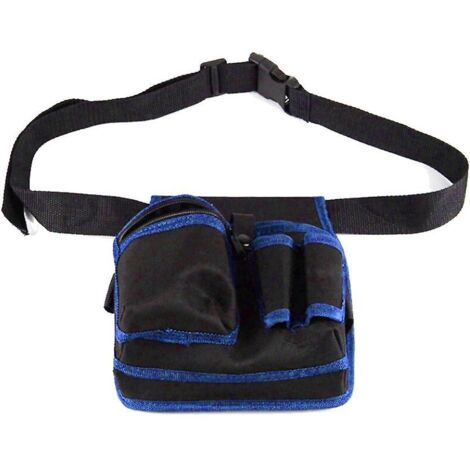 Ceinture porte-outils bleue ajustable et amovible pour hommes, électriciens, charpentiers et ouvriers du bâtiment (1/5)