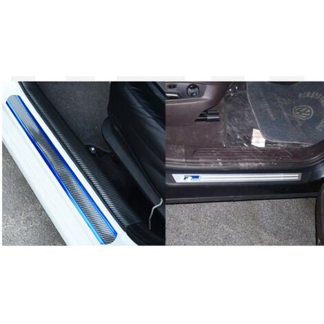 Bande de protection bleue bilatérale pour coffre de voiture, pare-chocs arrière, seuil de porte, protection anti-collision pour coffre arrière de voiture (1/4)