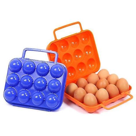 Boîte de rangement portable pour œufs, idéale pour le camping, la randonnée, les pique-niques, les barbecues et les voyages. (1/5)