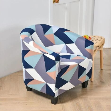 Housse extensible convertible pour fauteuil avec accoudoirs - Installation et lavage faciles - Convient pour le salon, la salle de réunion ou un bar. (1/4)
