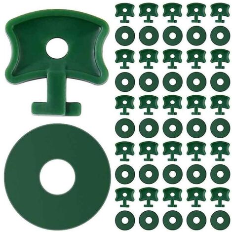 Kit de 200 clips et rondelles de fixation pour serre - Clips de fixation en plastique, clips d'extension d'angle pour isolation, filet en aluminium (1/5)