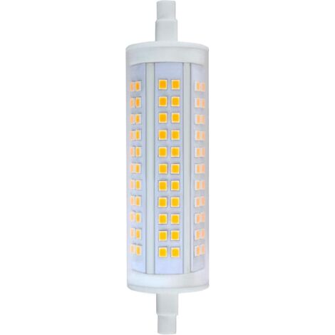 Ampoule LED 20 W 2500 lm R7s 118 pour lampe aux halogénures métalliques J118 500 W avec diffuseur transparent dimmable - Blanc chaud 3000 K (1/4)