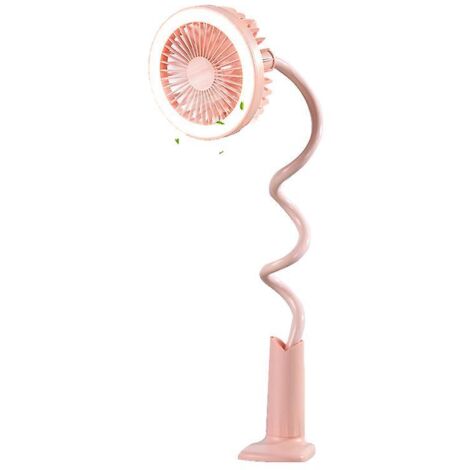 Ventilateur de nuit électrique portable rotatif à 360 degrés avec chargement USB (1/5)