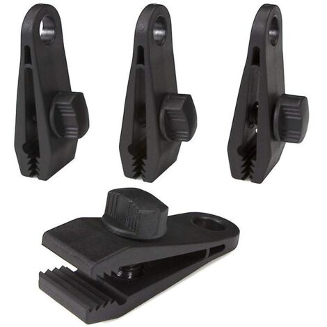 Lot de 10 clips de fixation pour bâche, accessoires de camping résistants au soleil et au vent (1/4)