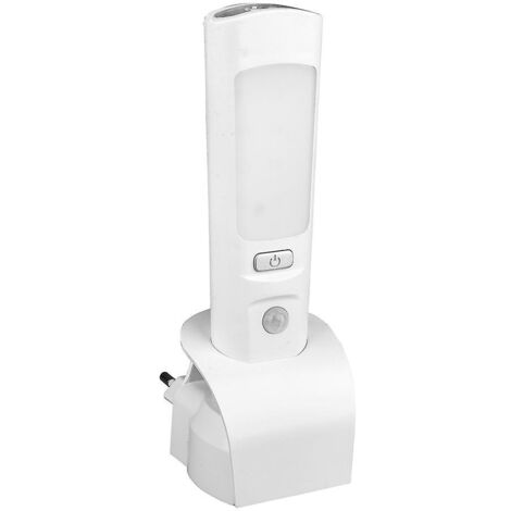 Lampe torche détecteur de présence d'urgence à induction, rechargeable, avec 60 zones de détection et 15 LED. (1/5)