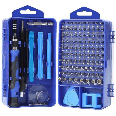 Kit de tournevis magnétique de précision portable 117 en 1 pour la réparation d'ordinateurs, d'ordinateurs portables, d'iPhones, de lunettes et de montres. (1/5)