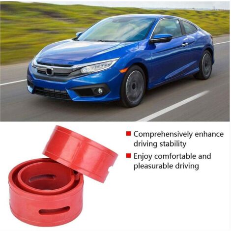 amortisseurs de pare-chocs universels rouges pour voiture, type ressort (1/4)