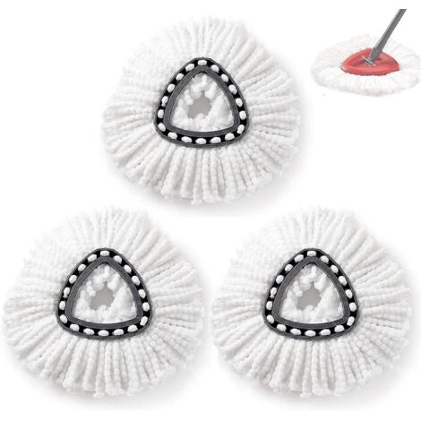 Têtes de balai de rechange en microfibre pour balai à franges essoreur (1/5)