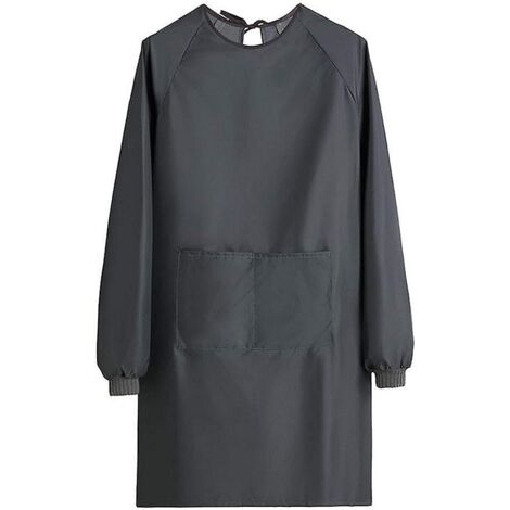 Blouse de travail imperméable à manches longues pour femme, avec poches, idéale pour la maison et le jardin. (1/5)