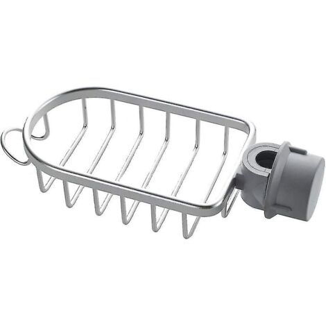 Étagère de douche en aluminium à hauteur réglable - Argent (1/5)
