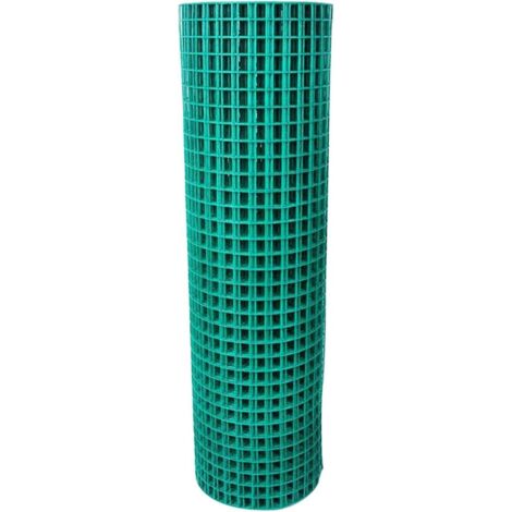 Rouleau de barrière de sécurité en filet plastique vert - Clôture polyvalente pour terrasse, jardin et protection contre la neige - 0,5 x 3 m (1/5)