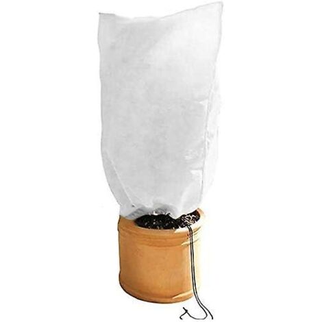 Housse de protection contre le gel pour plantes, housse rectangulaire à cordon de serrage pour protéger les plantes du froid et du gel en hiver, 1 pièce (1/4)