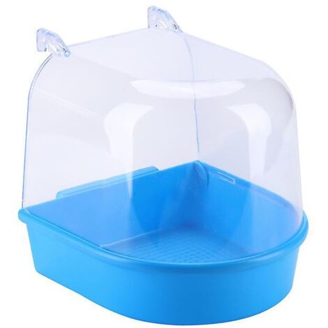 Accessoires pour baignoire et cage à perroquet bleu : miroir de bain et boîte de douche - 12,5 x 13 x 13,5 cm (1/5)
