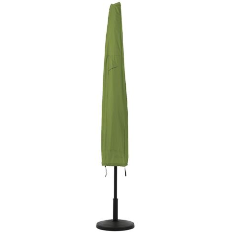 Housse de parasol imperméable verte 600D avec fermeture éclair - 190 x 51 pouces (1/4)
