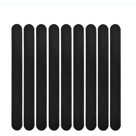 Lot de 24 autocollants antidérapants noirs pour baignoire et douche (1/5)