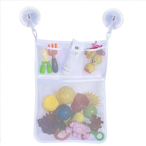 Organisateur de bain en filet pour bébé et sac de rangement pour baignoire et accessoires de douche (1/5)