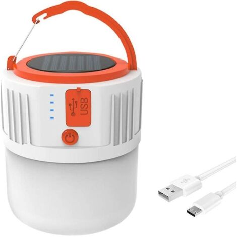Lanterne solaire de camping rechargeable - Lampe d'extérieur portable ultra-lumineuse (1/5)