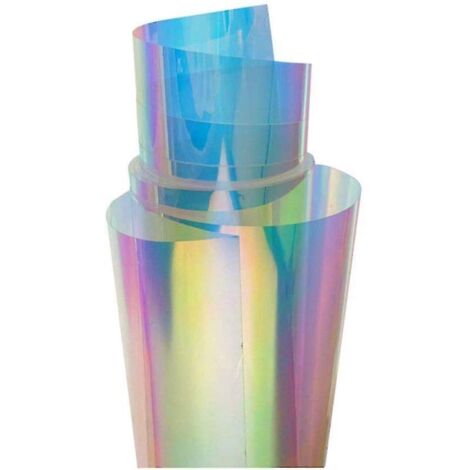 Film adhésif caméléon pour vitres, effet verre irisé, décoration intérieure à faire soi-même (1/4)