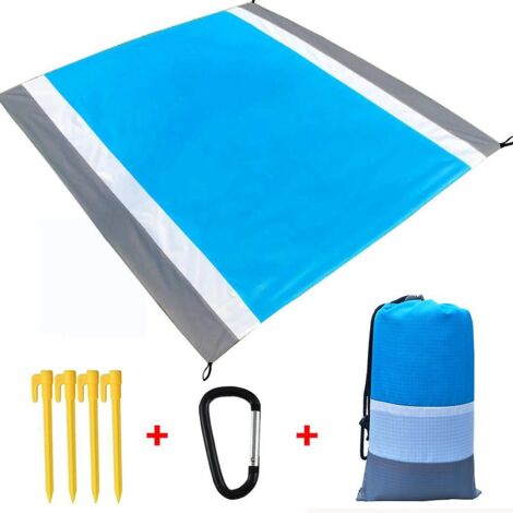 Grande couverture de pique-nique imperméable d'extérieur avec clous de fixation (1/5)