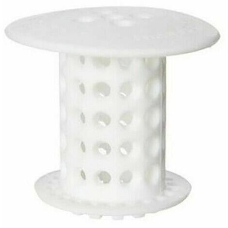 Lot de 2 bouchons blancs pour douche, baignoire, lavabo et lavabo, crépine et bouchon de vidange (1/4)