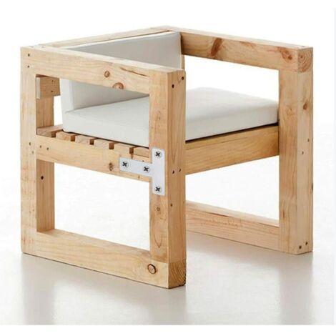 Ensemble de 20 pièces de supports de fixation pour meubles en acier inoxydable 304, comprenant 10 connecteurs en L et 10 équerres plates. (1/4)