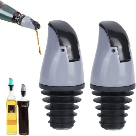 Bouteilles en silicone à bec verseur pour huile d'olive, vinaigrettes et boissons (1/5)