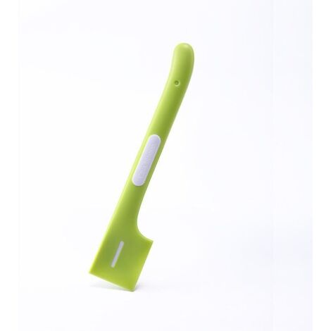 Cuillère verte non toxique pour aliments humides pour animaux de compagnie, avec un angle pointu pour faciliter le service. (1/5)