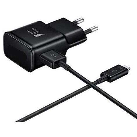 Chargeur mural rapide USB Type-C noir - Compatible avec la version importée d'Europe (1/5)