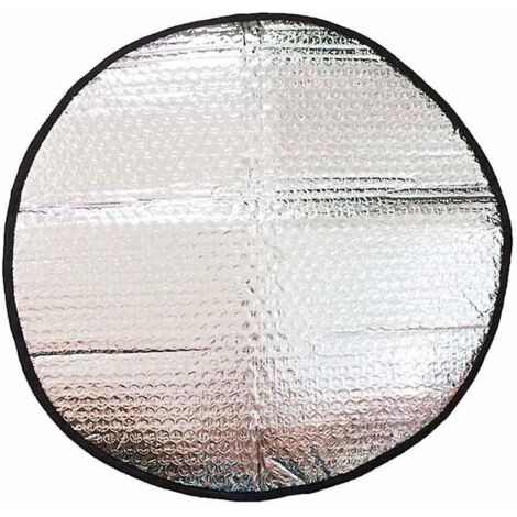 Pare-soleil de volant de voiture avec protection UV et éléments réfléchissants de sécurité (diamètre 43 cm) (1/5)