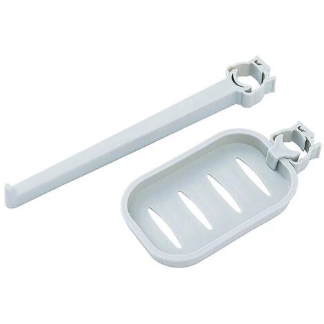 Étagère suspendue robuste pour salle de bain et cuisine, idéale pour ranger savon, chiffon et égouttoir - Couleur : Blanc (1/5)