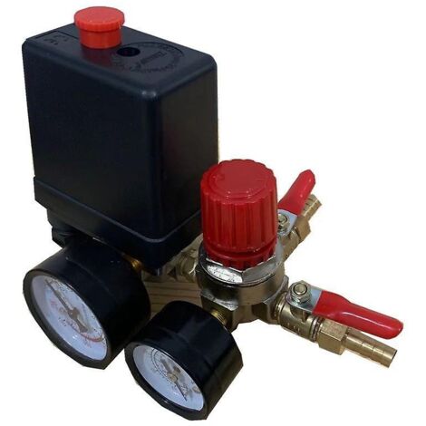 Pressostat de compresseur d'air avec régulateurs (1/3)