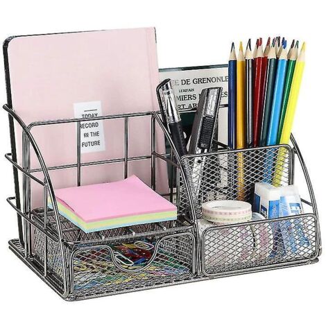 Organiseur de bureau / Range-stylo / Organiseur multifonction - Gris foncé (1/5)