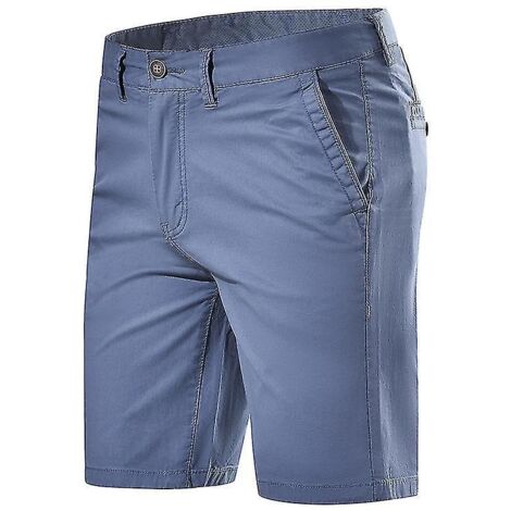 Short chino homme kaki - Taille 36 - Bleu (1/4)